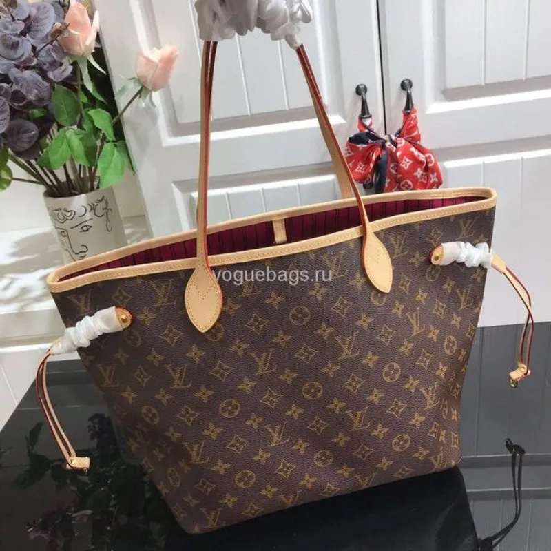 LV M41178 Louis Vuitton Neverfull MM Monogram M41177 Taška Pulm