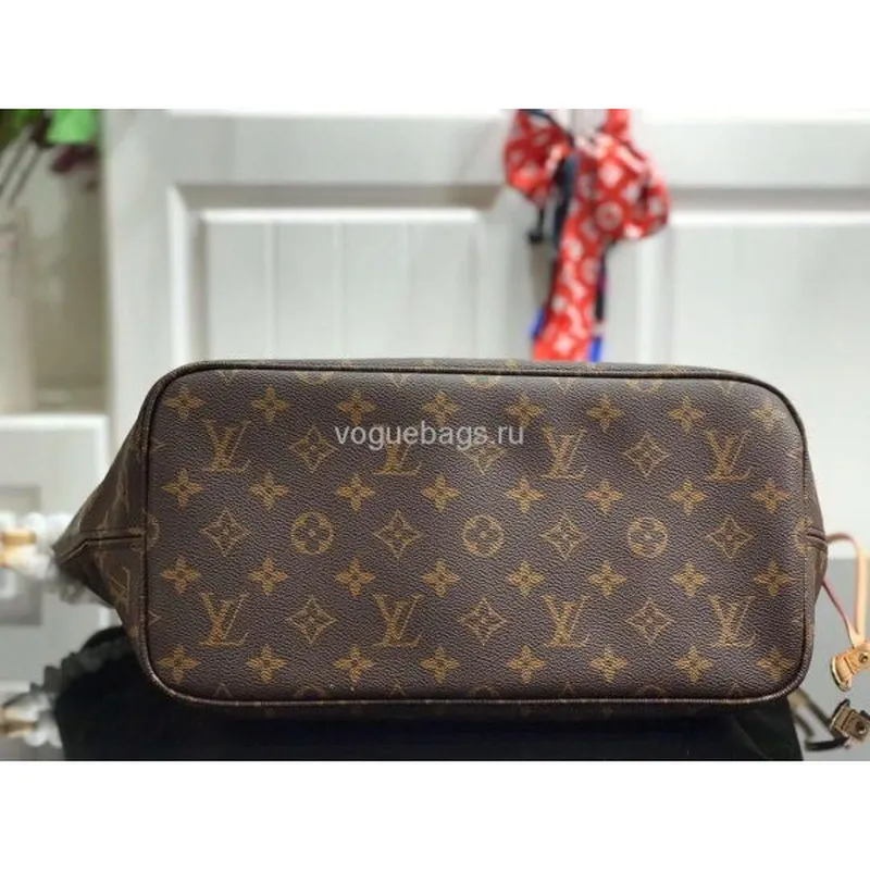 LV M40995 Louis Vuitton Neverfull MM Monogram M41178 Taška Béžová
