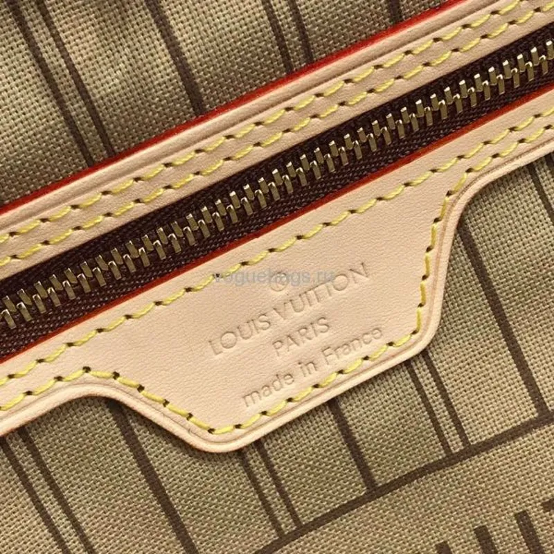 LV M40995 Louis Vuitton Neverfull MM Monogram M41178 Taška Béžová