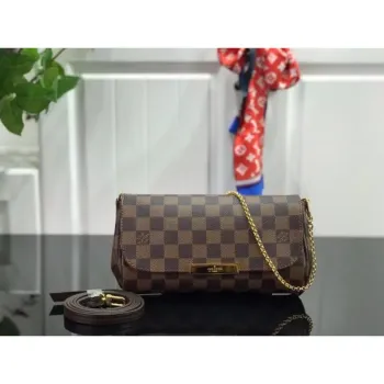LV M40718 Louis Vuitton Favorite Mm M40717 Kabelka Damier Ebene Canvas