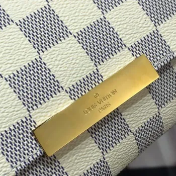 LV M40718 Louis Vuitton Favorite Mm M40717 Kabelka Damier Azur Plátno