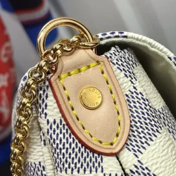 LV M40718 Louis Vuitton Favorite Mm M40717 Kabelka Damier Azur Plátno