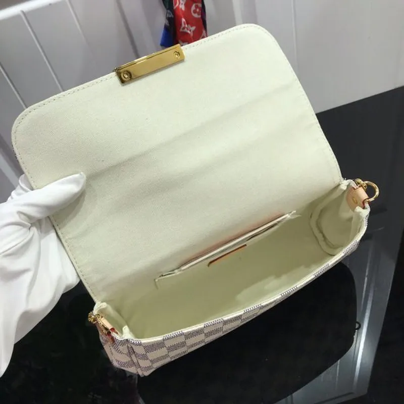 LV M40718 Louis Vuitton Favorite Mm M40717 Kabelka Damier Azur Plátno