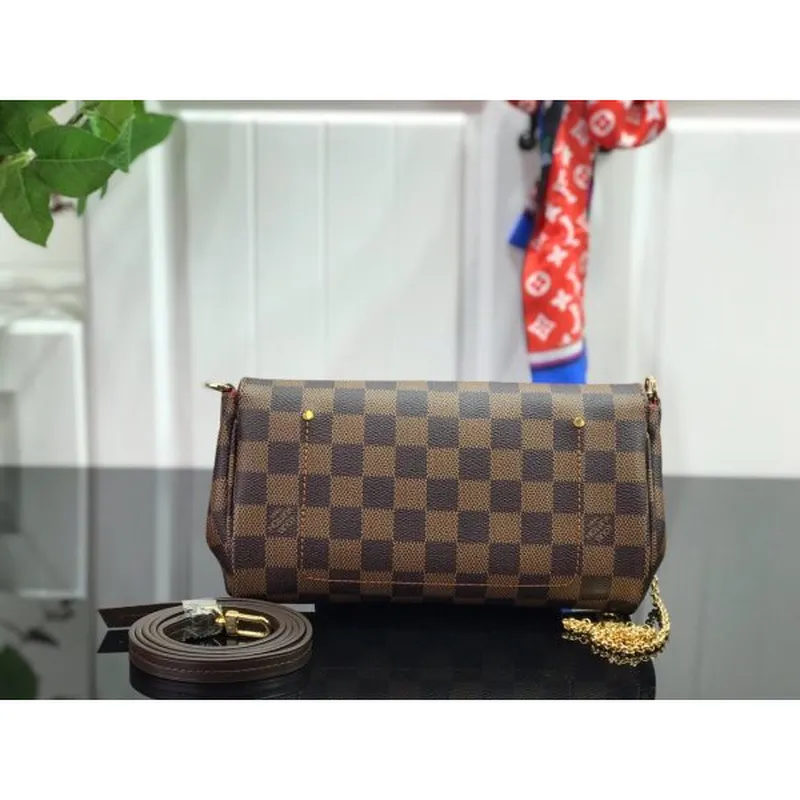 LV M40717 Louis Vuitton Favorite Pm M40718 Kabelka Damier Ebene Canvas