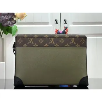 LV M30583 Louis Vuitton Pochette Voyage Steamer Bag Zelená