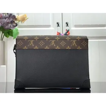 LV M30583 Louis Vuitton Pochette Voyage Steamer Bag Černá