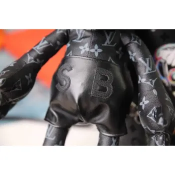 LV Louis Vuitton X Mickey Mouse Plyšová taška Monogram Černá