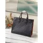 Louis Vuitton M58522 LV M58521 OnTheGo MM Monogram Empreinte Tote Bag Černá