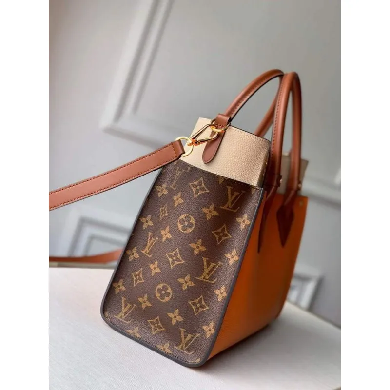 Louis Vuitton M53825 LV M53823 na mé straně MM Vysoce kvalitní kůže M55302 Taška oranžová