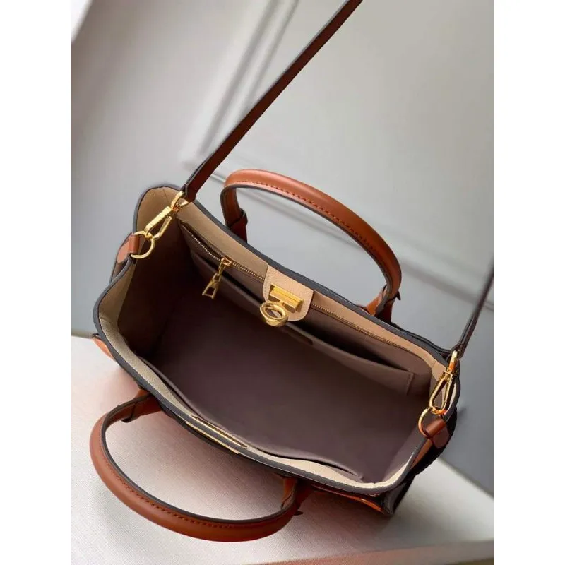 Louis Vuitton M53825 LV M53823 na mé straně MM Vysoce kvalitní kůže M55302 Taška oranžová