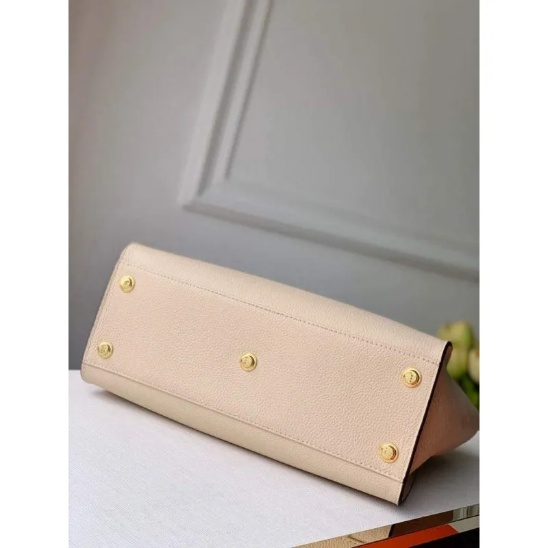 Louis Vuitton M53825 LV M53823 na mé straně MM Vysoce kvalitní kůže M55302 Taška Béžová