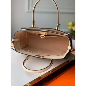 Louis Vuitton M53825 LV M53823 na mé straně MM Vysoce kvalitní kůže M55302 Taška Béžová