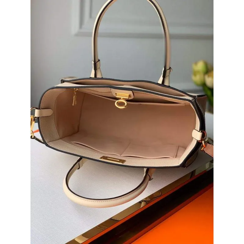 Louis Vuitton M53825 LV M53823 na mé straně MM Vysoce kvalitní kůže M55302 Taška Béžová