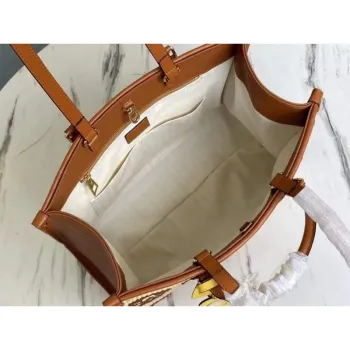 Louis Vuitton M57707 LV M57723 OnTheGo MM Tote Bag Tan