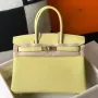 Hermes Jaune Poussin Clemence Birkin 30cm Taška