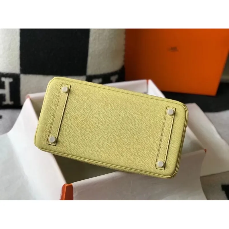 Hermes Jaune Poussin Clemence Birkin 30cm Taška