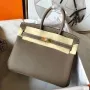 Hermes Taupe Birkin 25cm Swift Ručně Vyrobená Taška