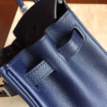 Hermes Sapphire Birkin 25cm Epsom Ručně vyráběná taška