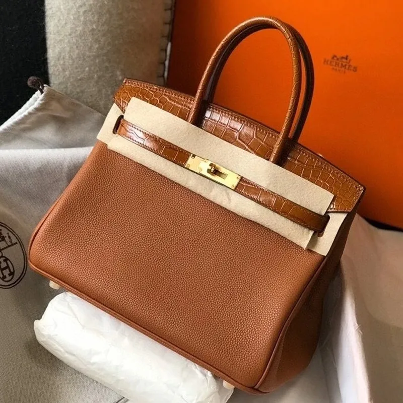 Hermes Touch Birkin 30cm Limitovaná Edice Zlatá Taška