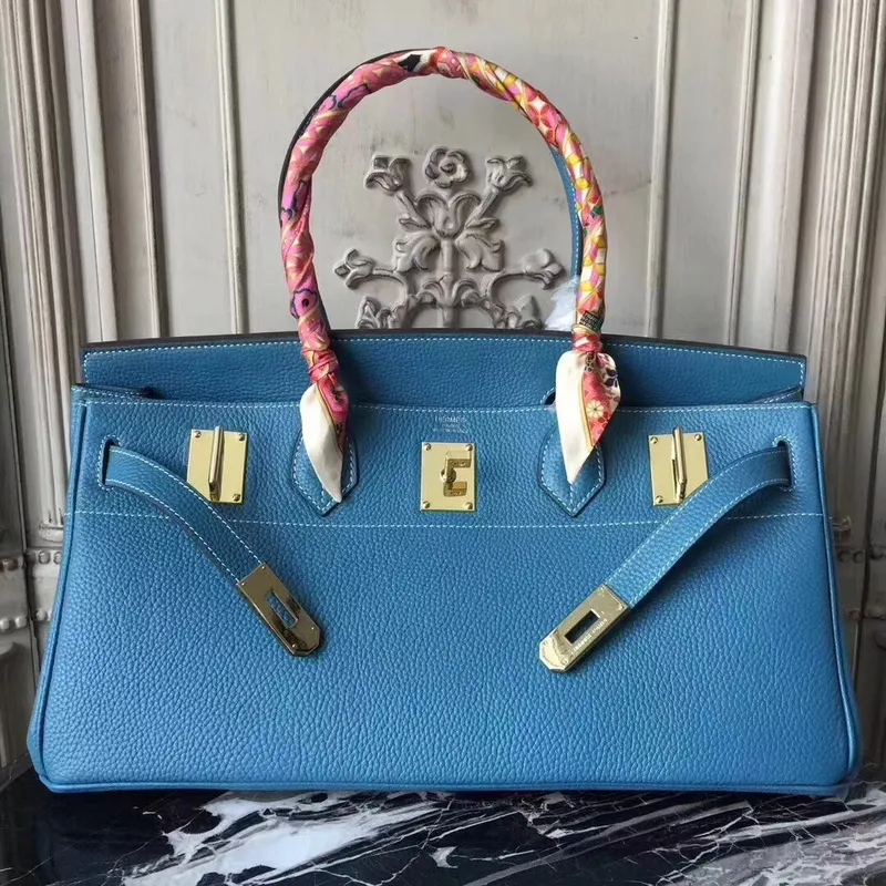 Hermes Blue JPG Birkin 42cm Kabelka přes rameno