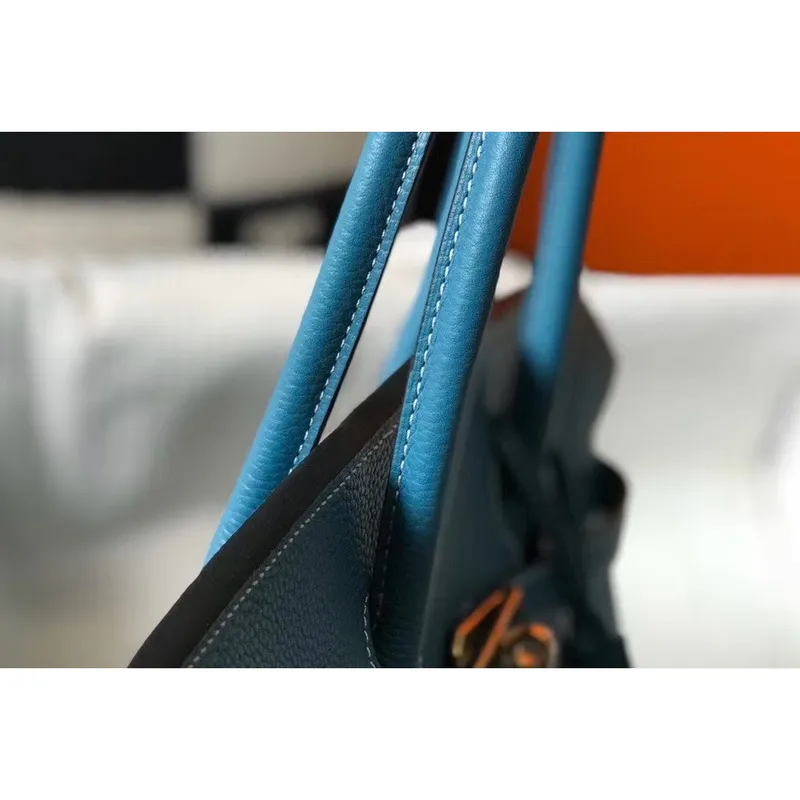 Hermès Blue Jean Clemence Birkin 35cm Taška
