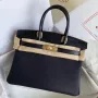 Hermes Black Touch Birkin 30cm Taška Matný Niloticus Krokodýlí Kůže