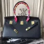Hermes Black JPG Birkin 42cm Kabelka přes rameno