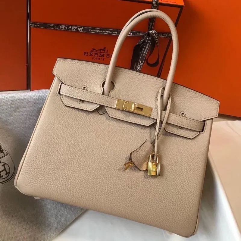 Hermes Argile Clemence Birkin 30cm Taška