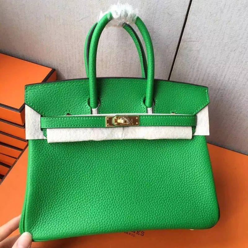 Hermes Bambou Birkin 25cm Clemence Ručně vyráběná taška