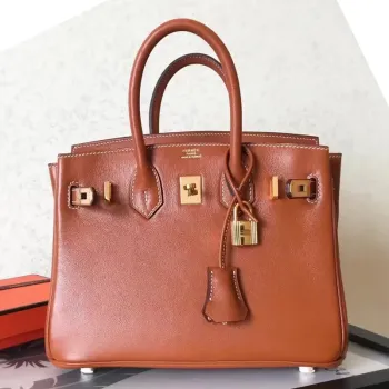 Hermès zlatá Birkin taška 25 cm Swift ručně vyrobená
