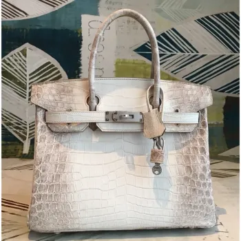 Hermes Birkin 30cm Niloticus Krokodýl Himalaya