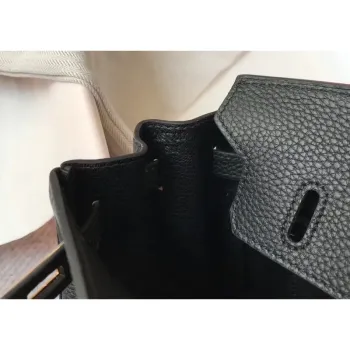 Hermes Birkin 25cm Taška v černé kůži Clemence