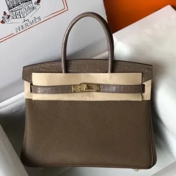 Hermes Touch Birkin 30cm Limitovaná edice Taube Taška