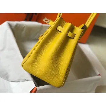 Hermès Žlutá Clemence Birkin 35cm Taška