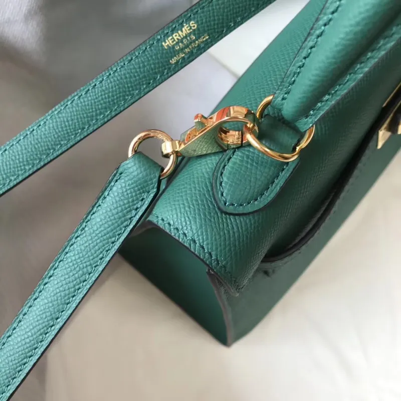 Kelly 25cm Sellier Taška v Malachite Epsom Kůži