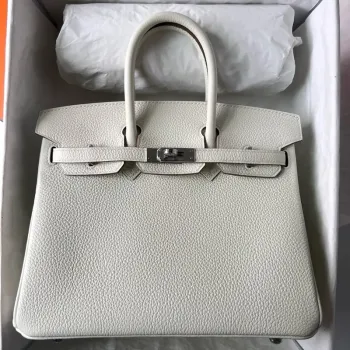 Hermes Birkin 25 Ručně vyráběná taška z houbového kůže Clemence