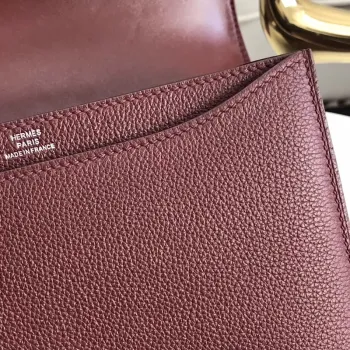 Hermes 2002 20cm Taška v Bordeaux Evercolor telecí kůže