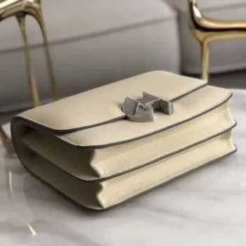 Hermes 2002 20cm Taška v Craie Evercolor telecí kůži