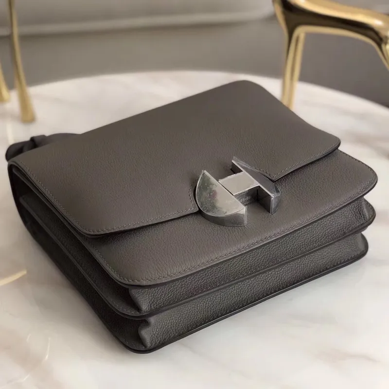 Hermes 2002 20cm Taška v Etain Evercolor telecí kůži