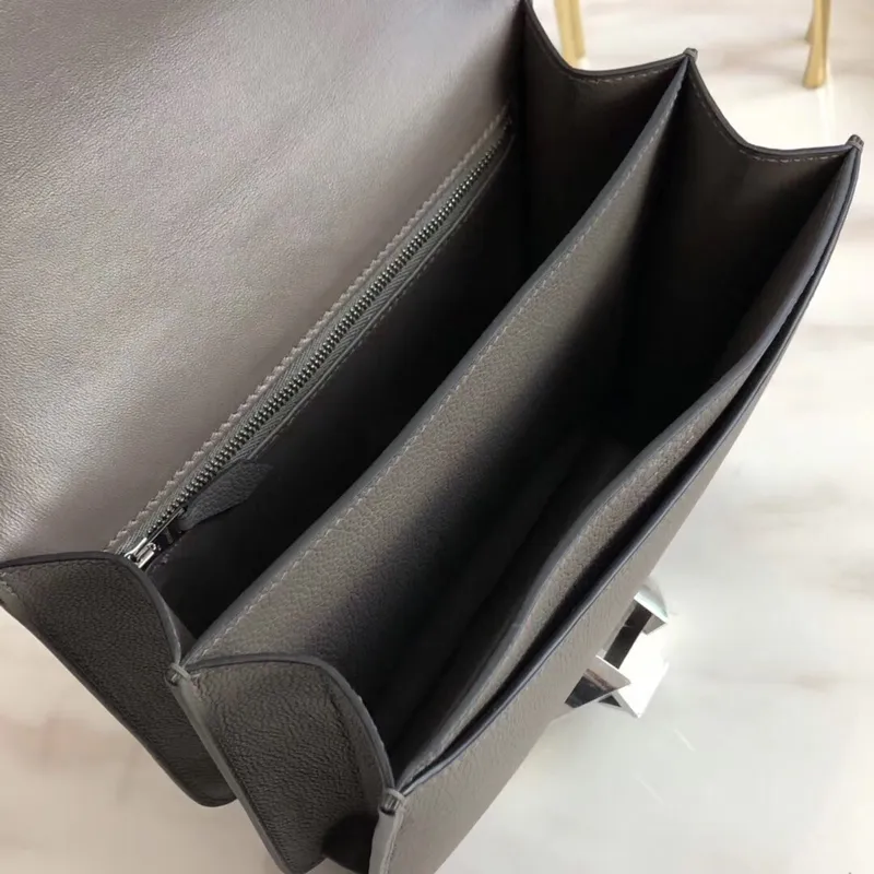 Hermes 2002 20cm Taška v Etain Evercolor telecí kůži