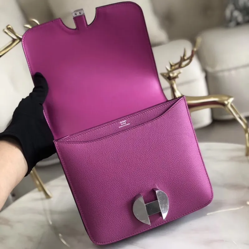 Hermes 2002 20cm Taška v magnóliové Evercolor telecí kůži