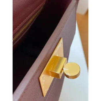 Hermes 24/24 Mini 21 Ručně vyráběná taška v kůži Rouge H Evercolor