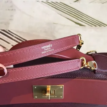 Hermes 24/24 29 Taška v Bordeaux kůži Clemence