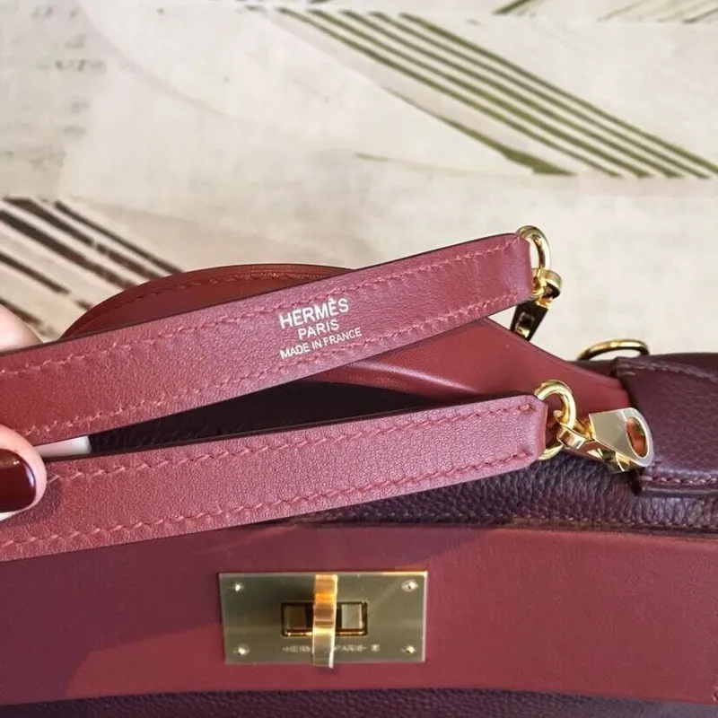 Hermes 24/24 29 Taška v Bordeaux kůži Clemence