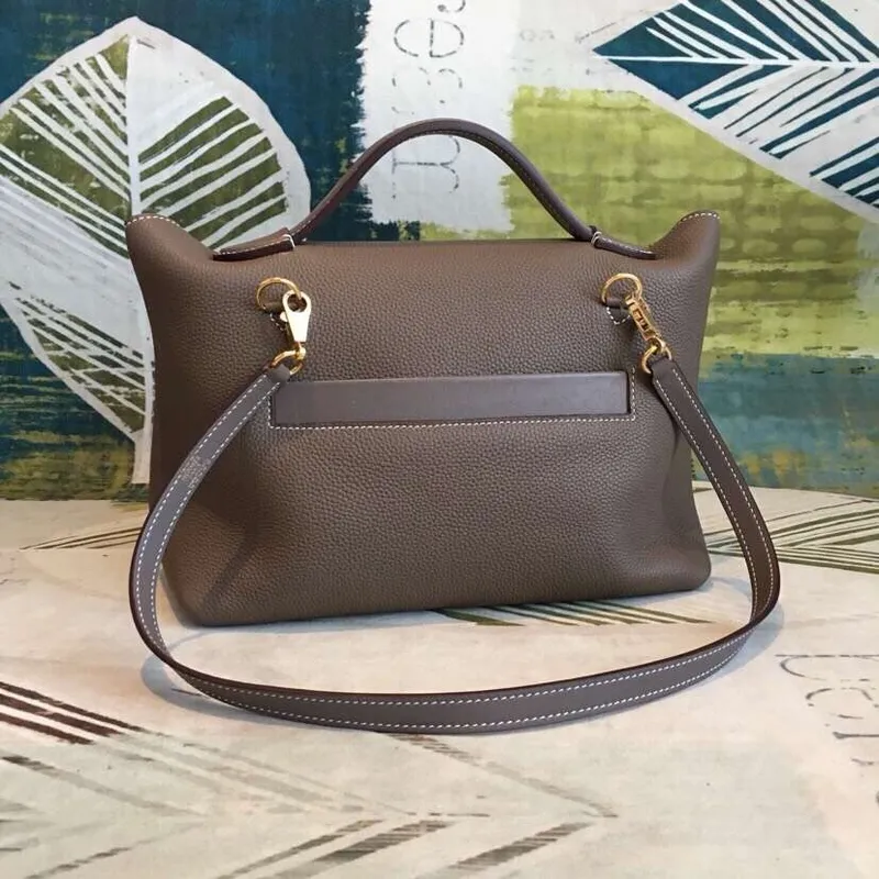 Hermes 24/24 29 Taška v taupe kůži Clemence