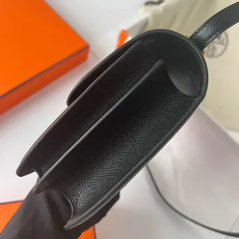 Hermes Constance 1 18 Zrcadlová taška v černé Epsom telecí kůži