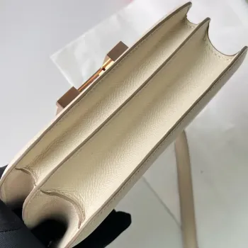 Hermes Constance 1 18 Zrcadlová taška v Craie Epsom telecí kůži