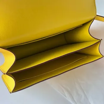 Hermes Constance 18 Ručně vyráběná taška v Jaune de Naples Epsom telecí kůži