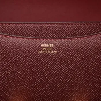 Hermes Constance 18 Ručně vyráběná taška v Rouge H Epsom telecí kůži