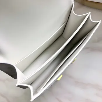 Hermes Mini Constance 18cm Bílá Pštrosí Kůže